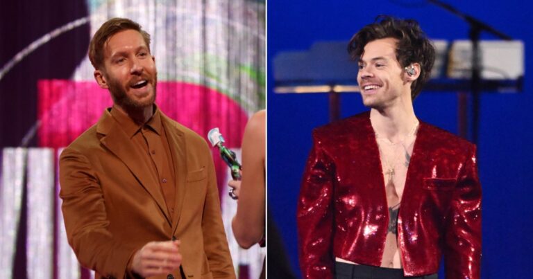 Calvin Harris Drinks Harry Kinds’ Bathwater at 2024 BRITs