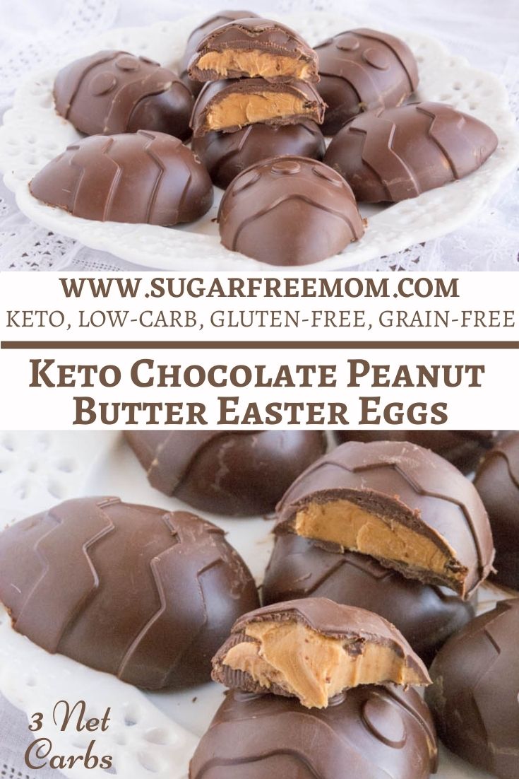 Sugar Free Paleo Keto Peanut Butter Easter Eggs