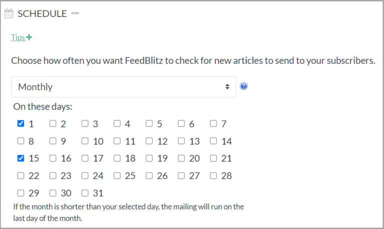 New: Schedule Your Emails Multiple Days a Week or Month