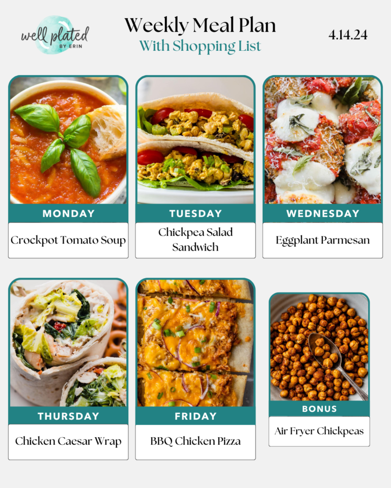 Weekly Meal Plan 4.14.24 – WellPlated.com