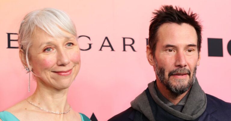 Keanu Reeves And Alexandra Grant On The Red Carpet